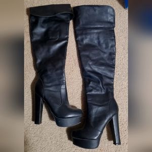 RESERVED! COPY - Platform over the knee or thigh high fold over boots